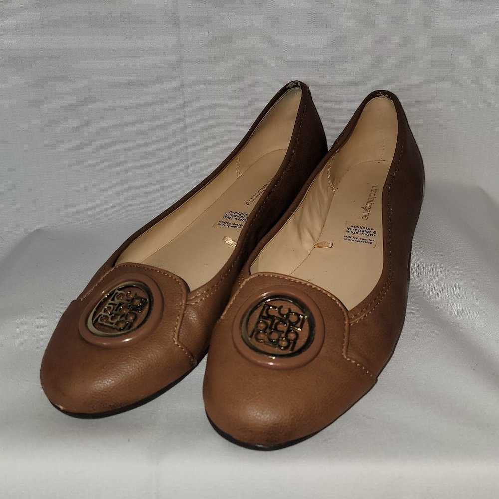 Liz Claiborne Selma Ballet Flat - Tan - Insignia - Like New Size 8M